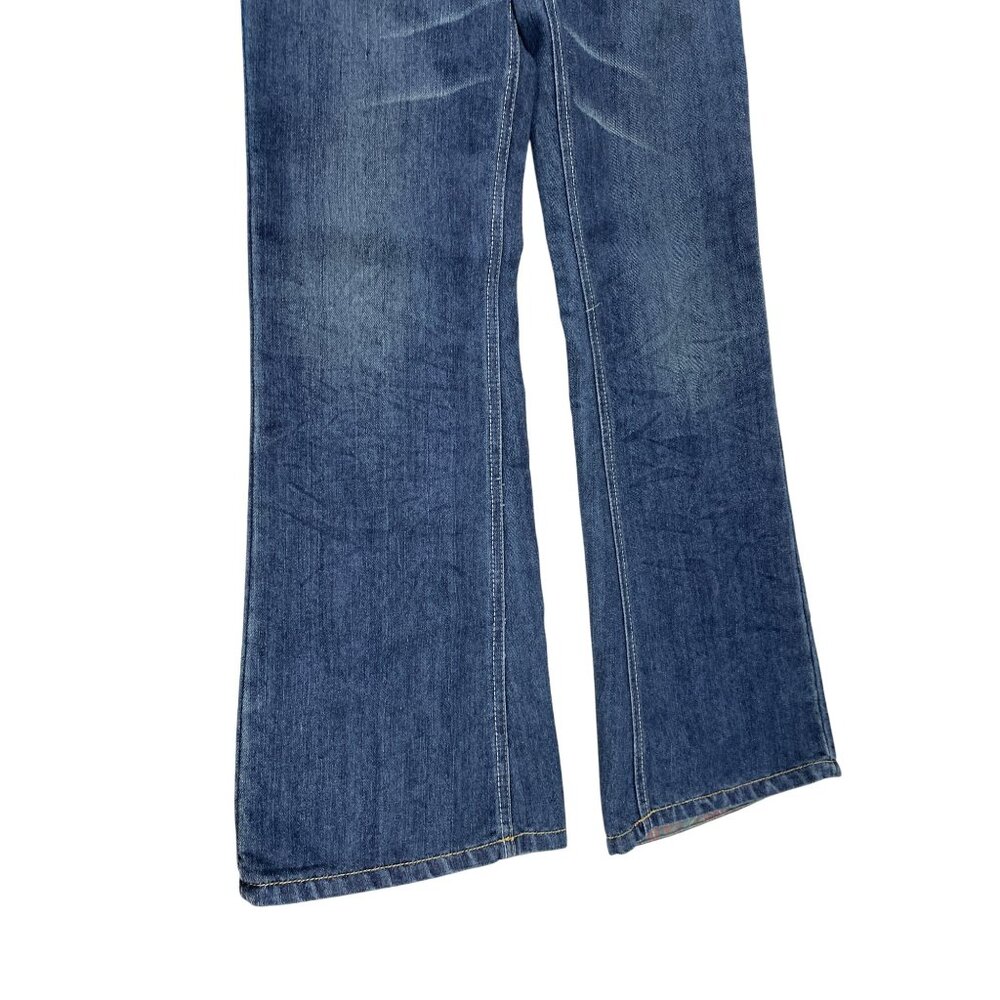 Diesel Cayre Womans Y2K Blue Wide Leg Stretch Jeans Size 28/32 SKU 9284 - Picture 4 of 13